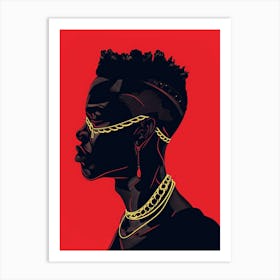 Nigerian Woman With Chains Art Print