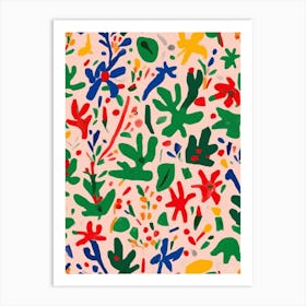Abstract Christmas Matisse Art Print