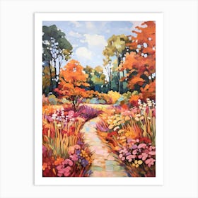 Autumn Gardens Painting Norfolk Botanical Garden 3 Art Print