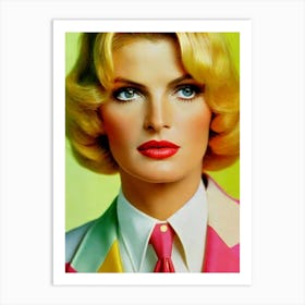 Rene Russo Colourful Pop Movies Art Movies Art Print