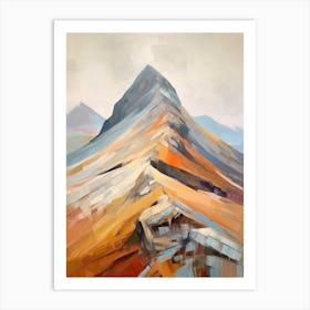 Glyder Fach Wales Mountain Painting Art Print