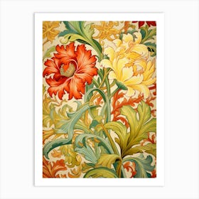 Floral Wallpaper 44 Art Print