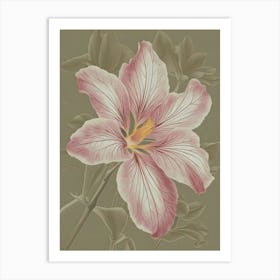 Pink Hibiscus Canvas Print Art Print