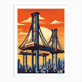 Umeda Sky Building, Japan Vintage Travel Art 2 Art Print