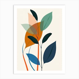 Abstract Leaves 4 Art Print