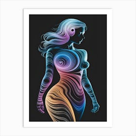 Abstract Of A Woman 11 Art Print