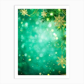 An Evergreen Christmas Tree Decorating Scene Backdrop Gracefully Adorned With Glitters Of Gold Spar (5) 1 Art Print