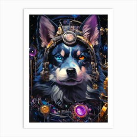 Steampunk Dog Art Print