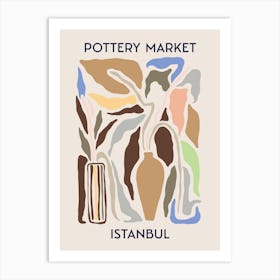 Istanbul Pottery Market Art Print