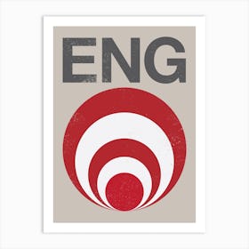 England Flag Art Print