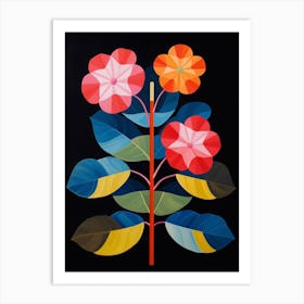 Impatiens 3 Hilma Af Klint Inspired Flower Illustration Art Print