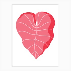 Heart Shaped Leaf 1 Art Print