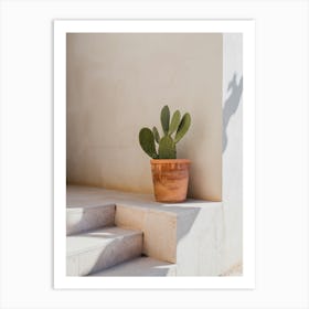 Mallorca Architecture - street photography Spain, cactus on the Balearics Art Print