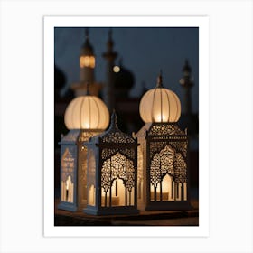 Islamic Lanterns Art Print