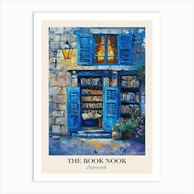 Dubrovnik Book Nook Bookshop 1 Poster Art Print