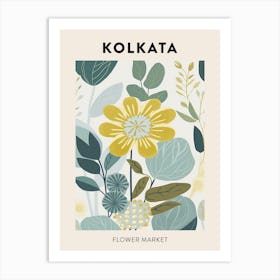 Flower Market Poster Kolkata India Art Print