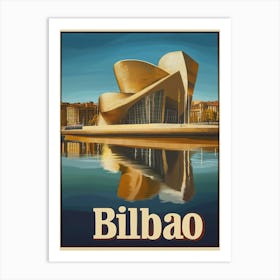 Aihrgdesign A Vintage Travel Poster Of Bilbao 1 Art Print