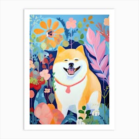 Shiba Inu, Matisse Inspired Art Print