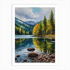 Reflections In The Lake 1 Art Print