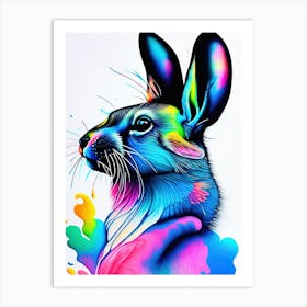 Watercolors Bunny Art Print