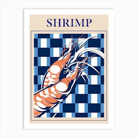Shrimp 2 Seafood Poster Art Print