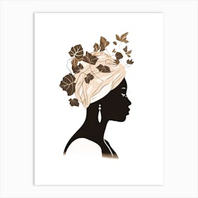 African Woman With Turban 5 Art Print