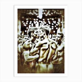 Euphoria in the Heat of Pride: Naked Gay Men Kissing At The Gay Pride Maspalomas Gran Canaria Art Print