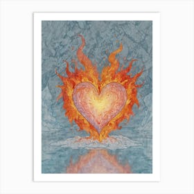 Heart Of Fire 14 Art Print