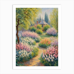 Romantic Garden Path Art Print