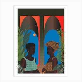 Twin Flame, Portraits of Black Women Art Print