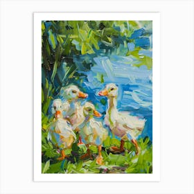 Duck Family Art Print