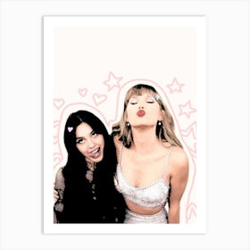 Taylor Swift And rodrigo olivia 1 Art Print