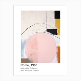 World Tour Exhibition, Abstract Art, Rome, 1960 1 Art Print