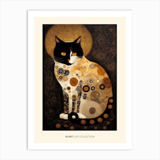 Gustav Klimt Cats Collection Art Print