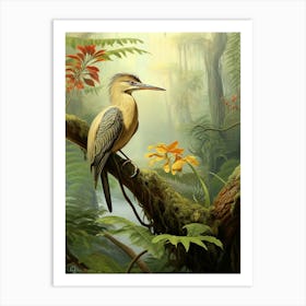 Sunbittern Haven: Jungle Bird Wall Decor Art Print