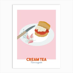 Cream Tea Harrogate Art Print Art Print