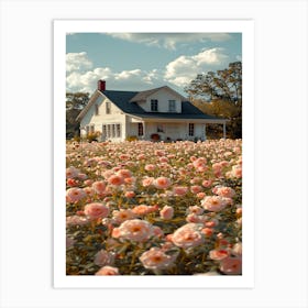 Field Of Roses Art Print