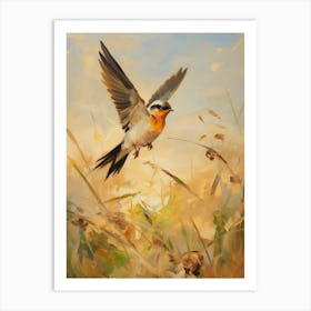Bird Painting Barn Swallow 4 Art Print