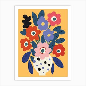 Flowers In A Vase 55 Art Print