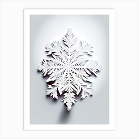 Fragile, Snowflakes, Marker Art 2 Art Print