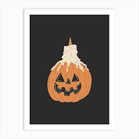 Pumpkin Halloween Poster Art Print