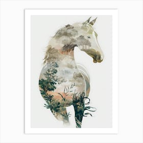 Horse In The Woods 1 Art Print