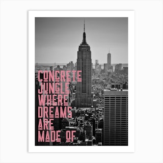 New York Lyrics Art Print