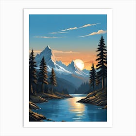 Landscape Painting 1 Art Print