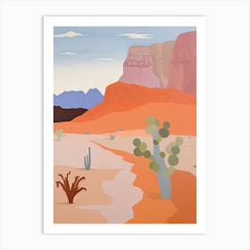 Chihuahuan Desert   North America (Mexico And United States), Contemporary Abstract Illustration 1 Art Print