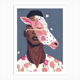 Cow Head 3 Art Print