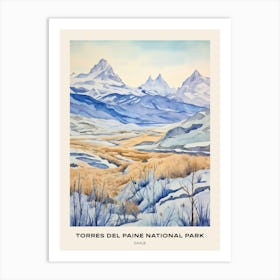 Torres Del Paine National Park Chile 1 Poster Art Print