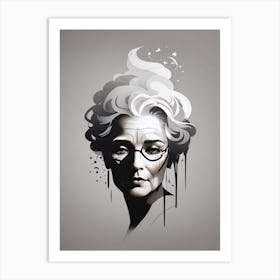 Portrait Of An Old Woman Art Print