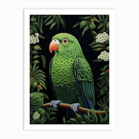 Ohara Koson Inspired Bird Painting Parrot 4 Art Print