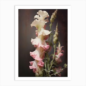 Floral Illustration Snapdragon Art Print